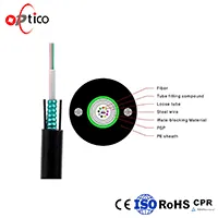 GYXTW 12 Çekirdekli Hafif Zırhlı Kablo Fiber Optik Kablo