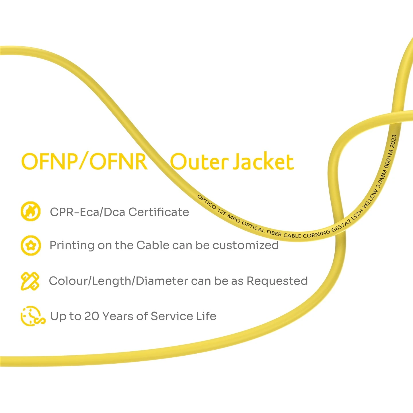 MTP MPO 12FC Fanout Fiber Patch Cable